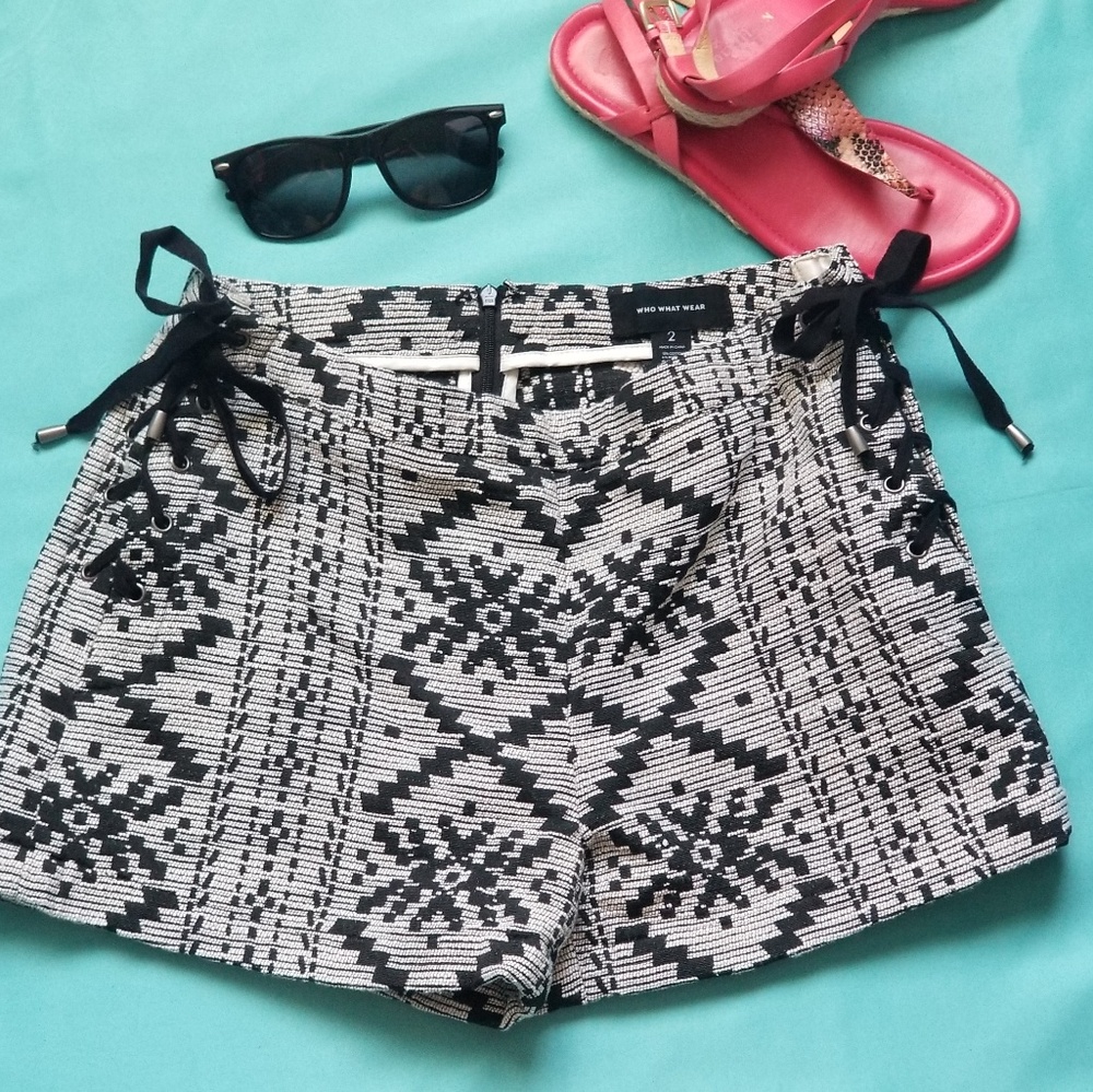 Boho Style Aztec print Who What Wear Short